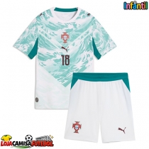 Camisa de Futebol Portugal Pedro Neto #18 Equipamento Secundário Infantil Mundo 2026 Manga Curta (+ Calças curtas)
